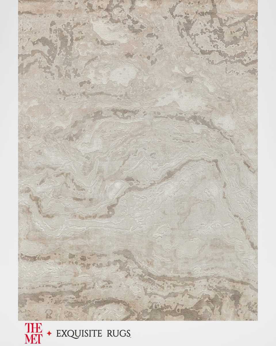 Saccara Hand-Loomed Beige Rug, 10' x 14'